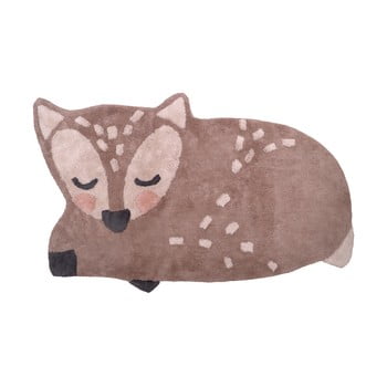 Covor din bumbac lucrat manual pentru copii nattiot deer, 70 x 110 cm