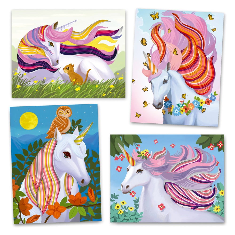 Set creativ Djeco Rainbow Unicorns