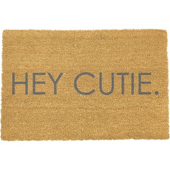 Covoraș intrare Artsy Doormats Hey Cutie, 40 x 60 cm, gri