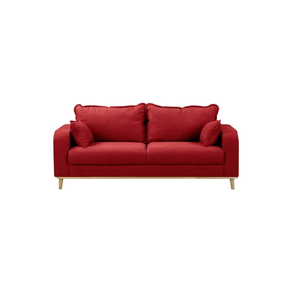  Canapea roșie 193 cm Beata – Ropez 
