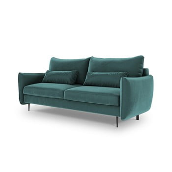 Canapea extensibilă cu spațiu de depozitare cosmopolitan design vermont, verde petrol