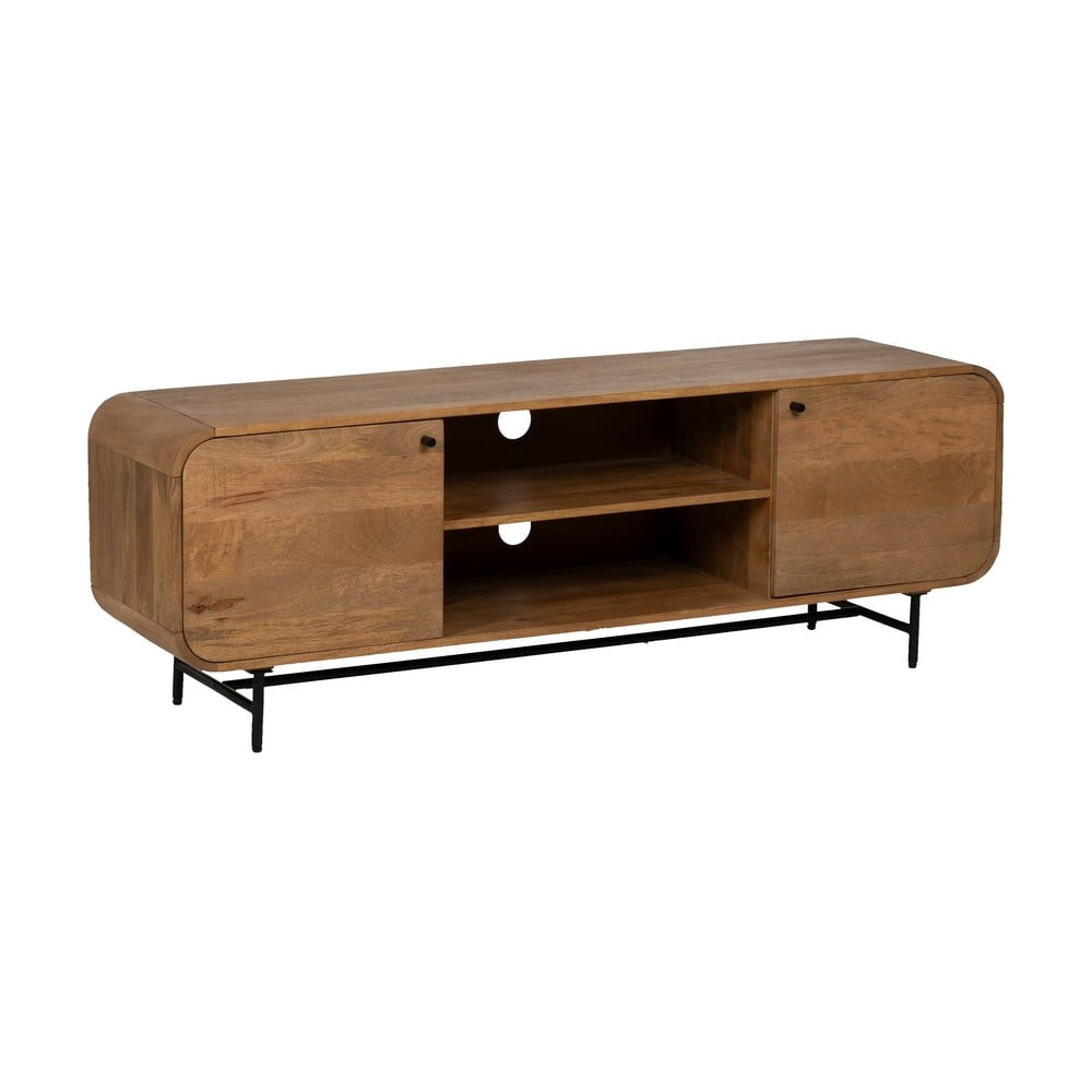 Comodă TV maro din lemn de mango 160x55x40 cm Kaya – Ixia