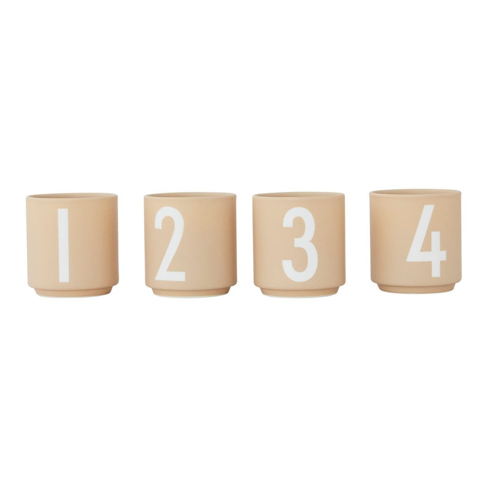 Set de 4 cești din imitație de porțelan Design Letters, 0,5 l 05 pret redus