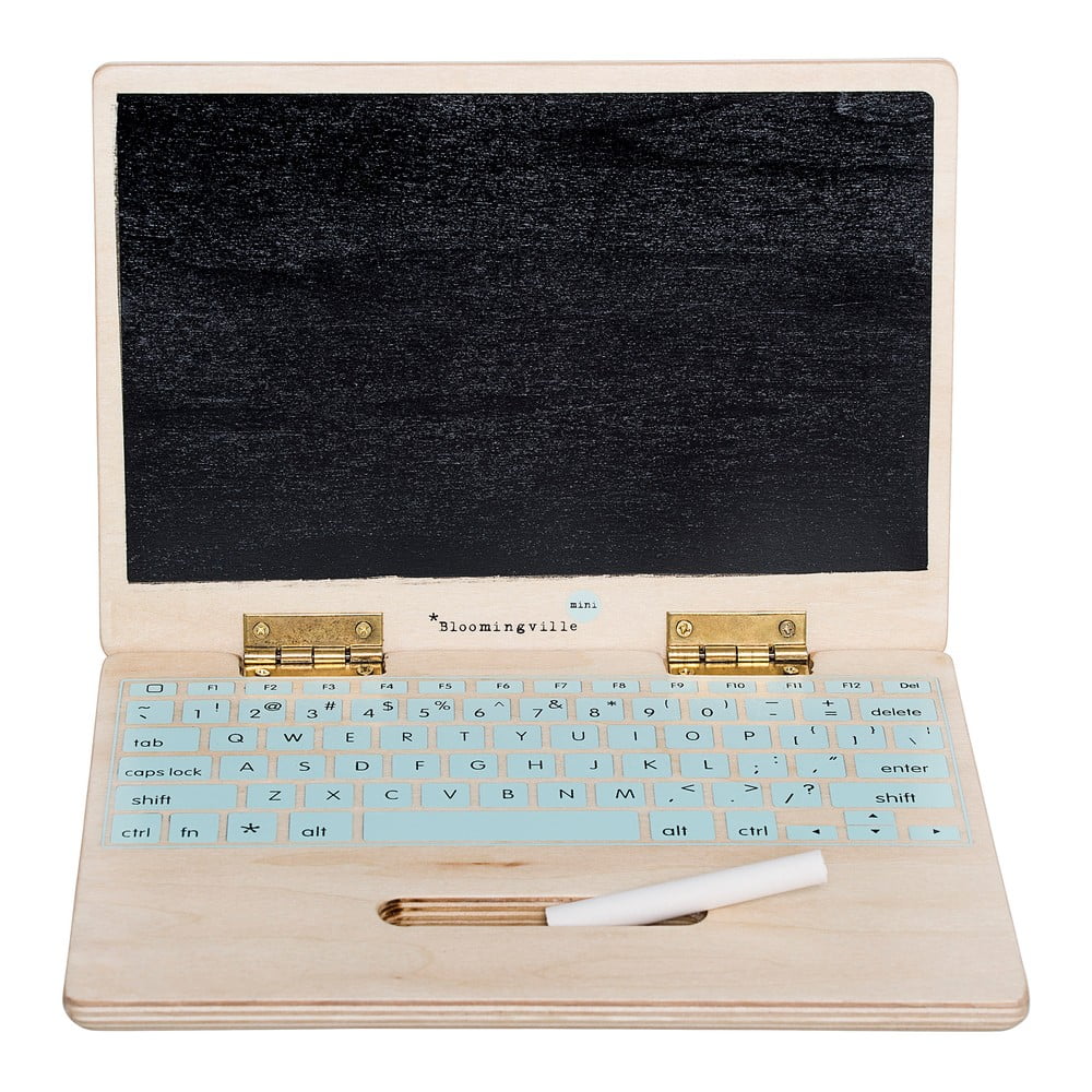 Tablă pentru scris cu creta în formă de laptop Bloomingville Mini School Bloomingville Mini