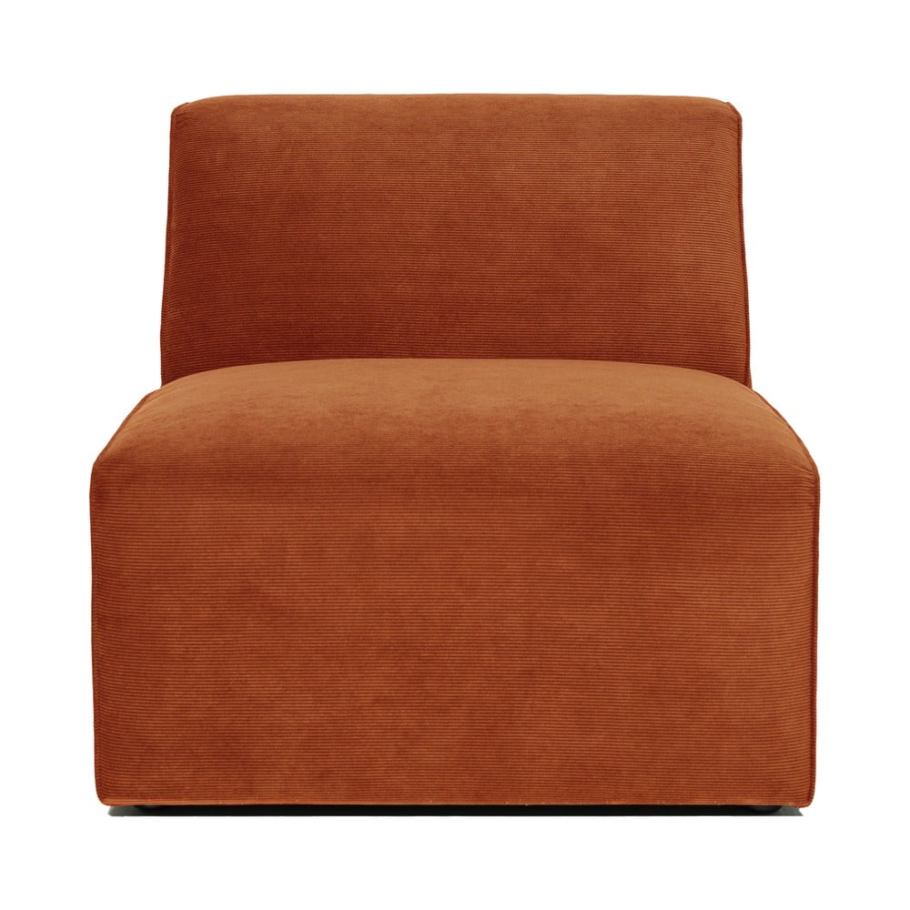 Modul pentru canapea (parte mijlocie) portocaliu cu tapițerie din catifea reiată Sting – Scandic bonami.ro imagine noua somnexpo.ro