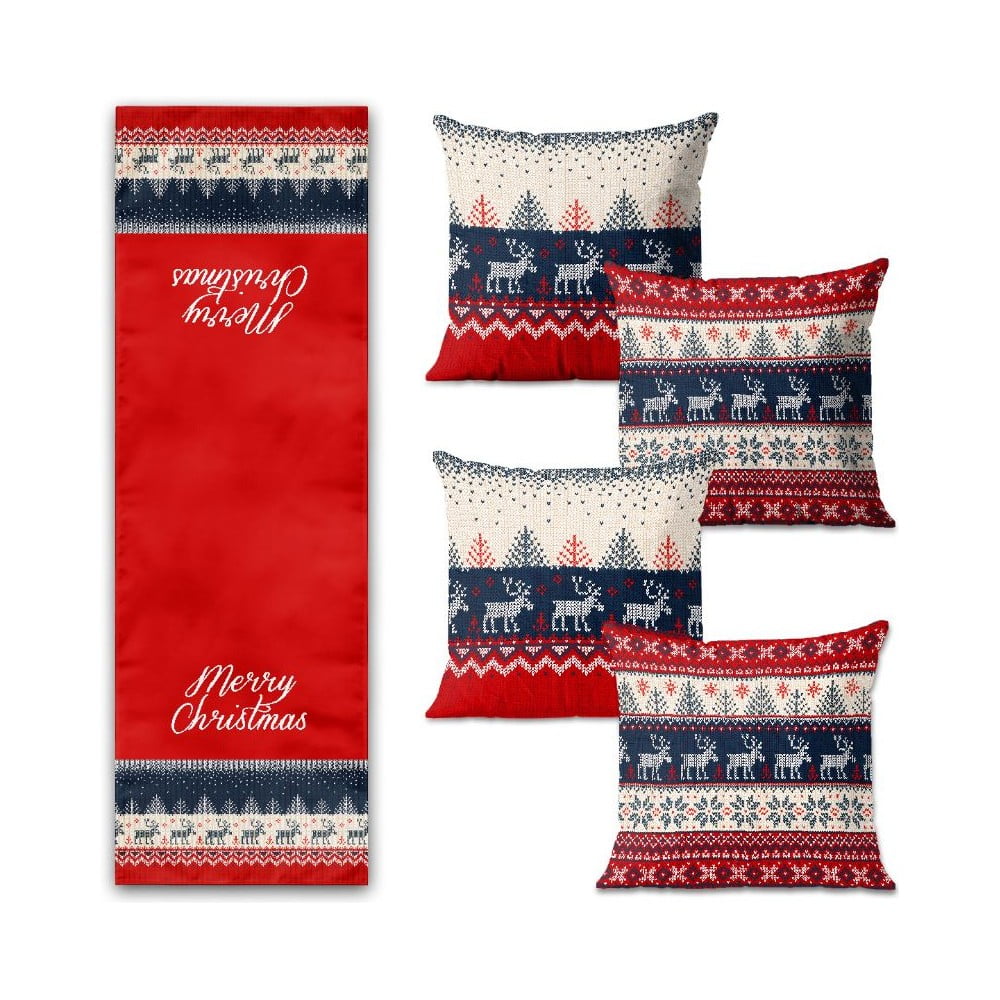 Set fețe de pernă și napron 5 buc. – Mila Home bonami.ro imagine noua