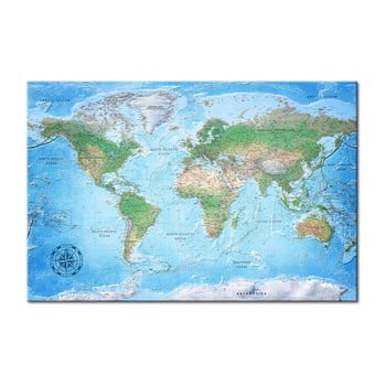 Hartă decorativă a lumii Bimago Traditional Cartography 90 x 60 cm