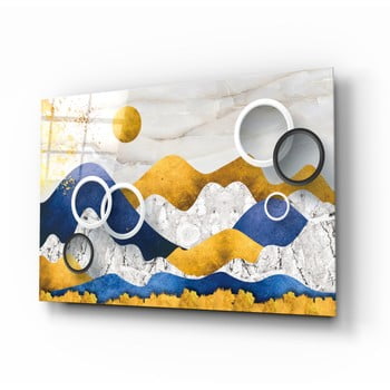 Tablou din sticlă insigne colorful mountains, 110 x 70 cm