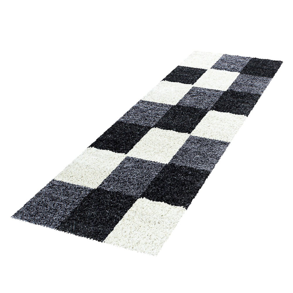 Covor tip traversă negru-alb 80x250 cm Life – Ayyildiz Carpets