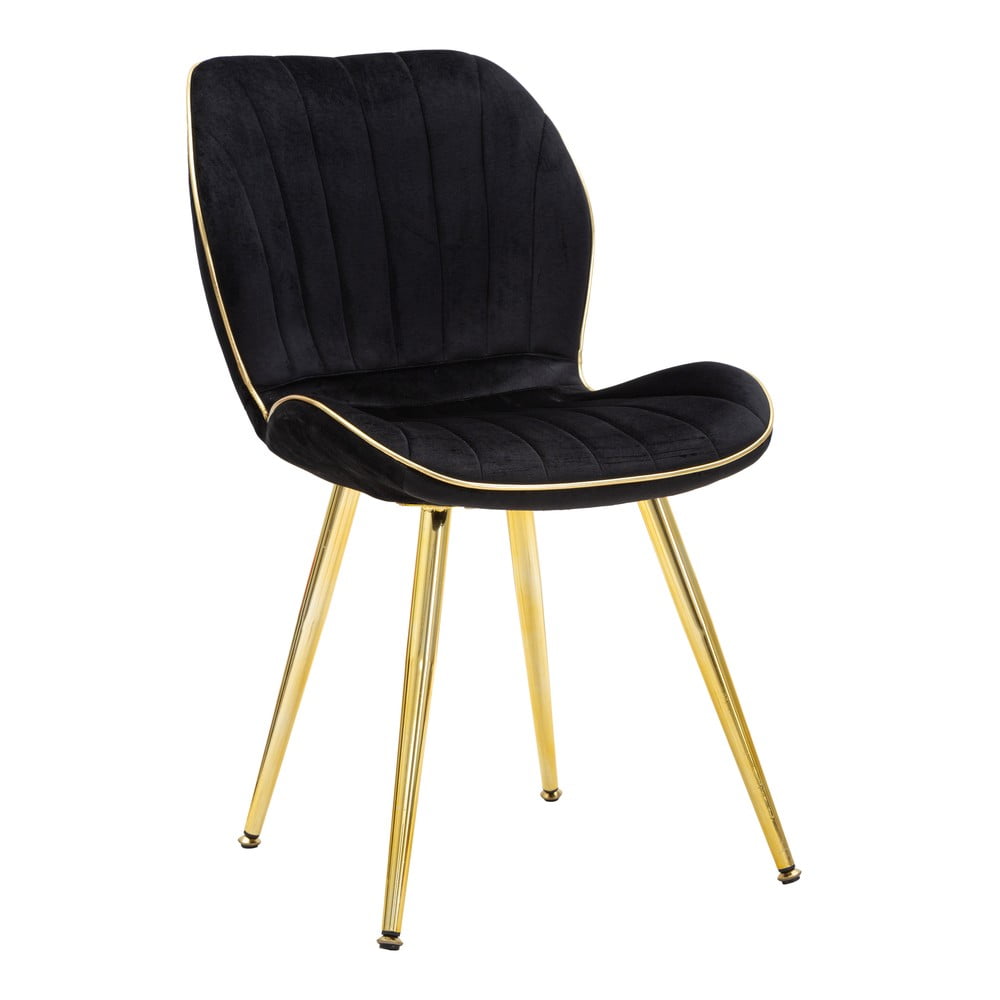 Set 2 scaune tapițate de dining Mauro Ferretti Paris, negru bonami.ro imagine noua