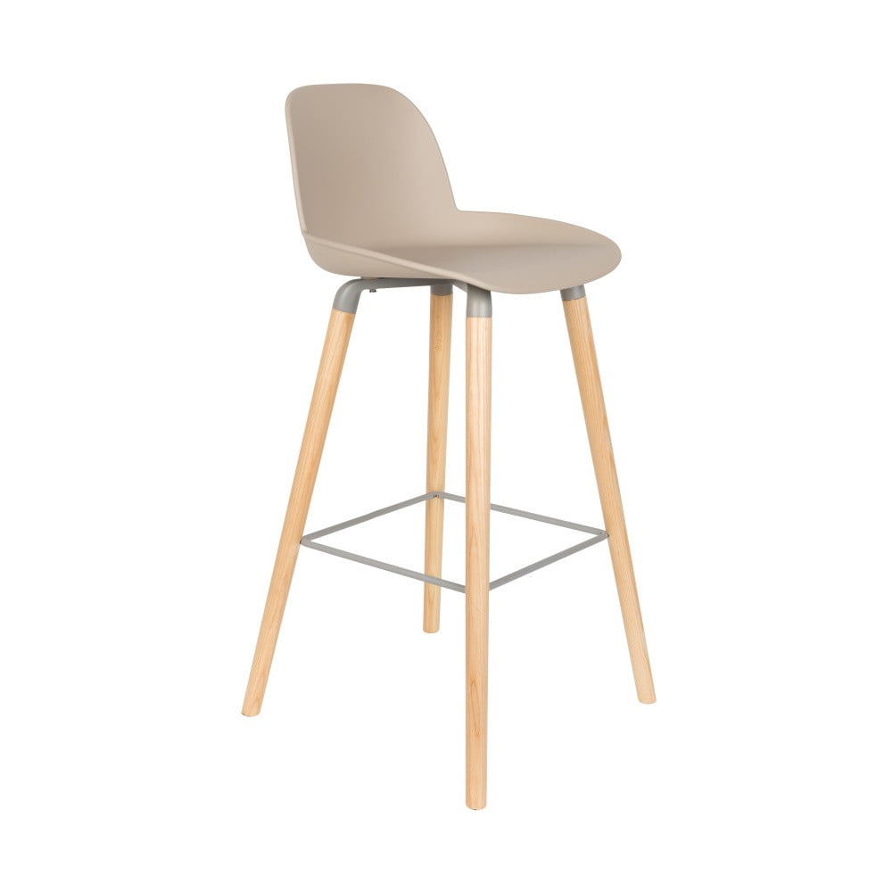 Set 2 scaune bar Zuiver Albert Kuip, înălțime scaun 75 cm, bej bonami.ro imagine noua 2022