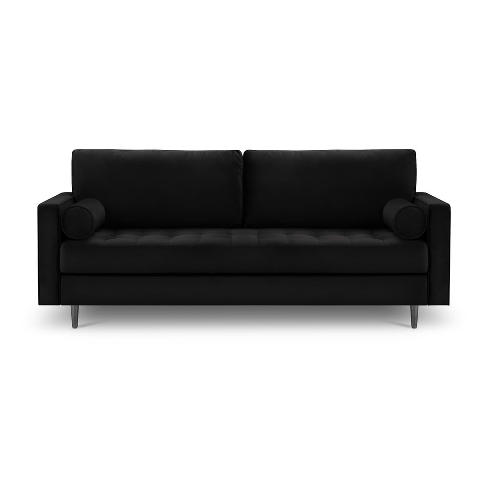 Canapea din catifea Milo Casa Santo, 219 cm, negru bonami imagine noua