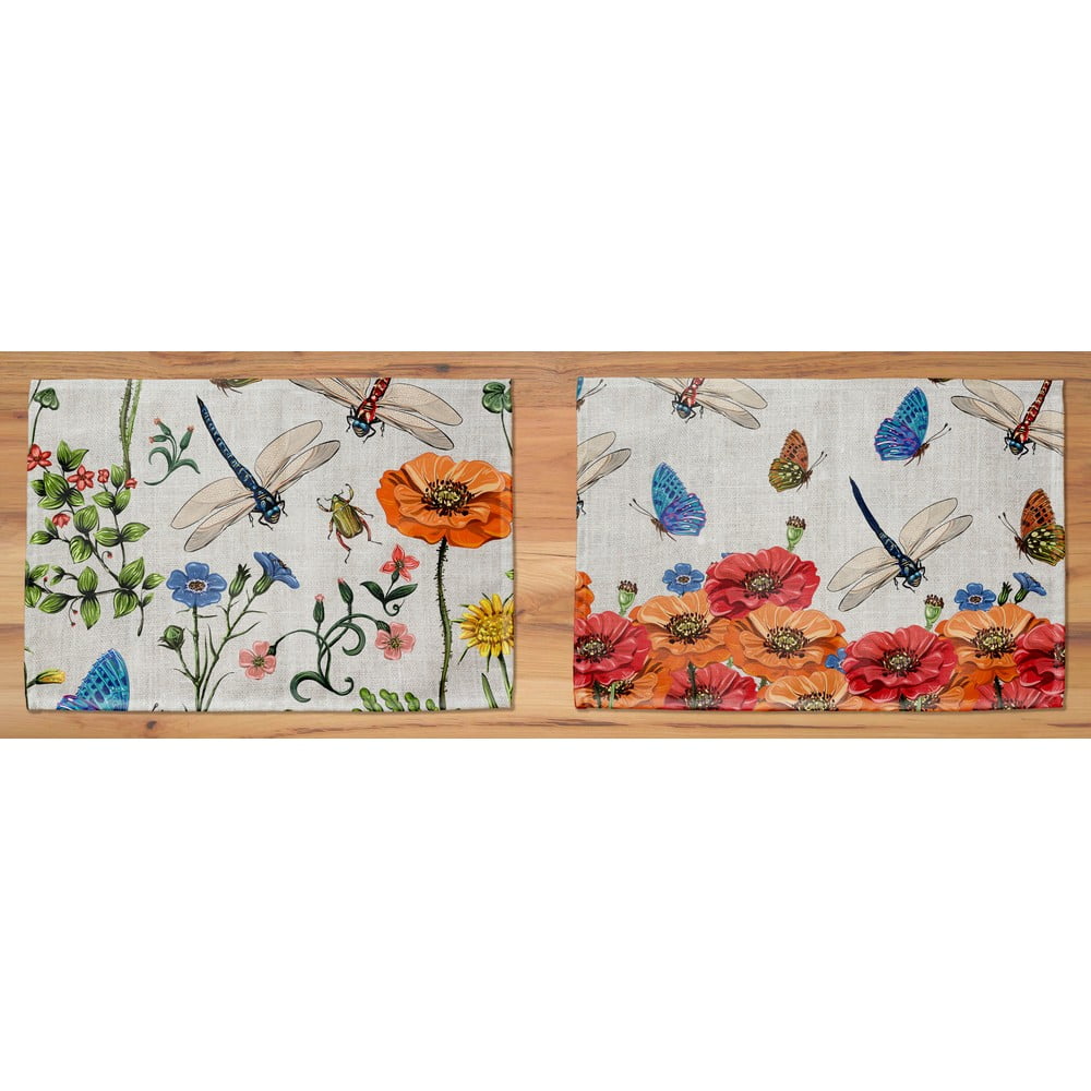 Set 2 suporturi textile pentru farfurii madre selva tierra bella