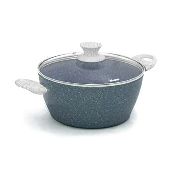 Oală cu capac bisetti pierre gourmet casseruola, ø 24 cm, gri
