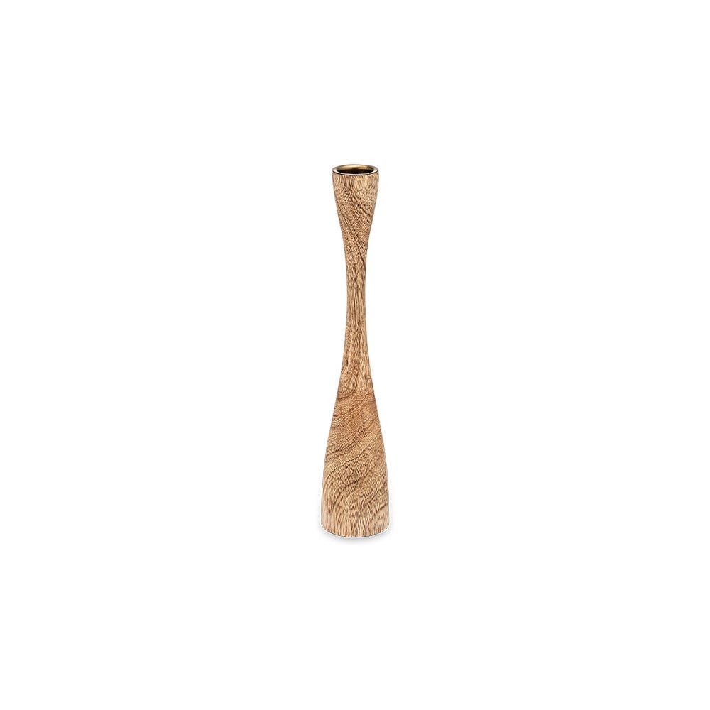 Sfeșnic din lemn de mango nkuku himba, înălțime 25,5 cm