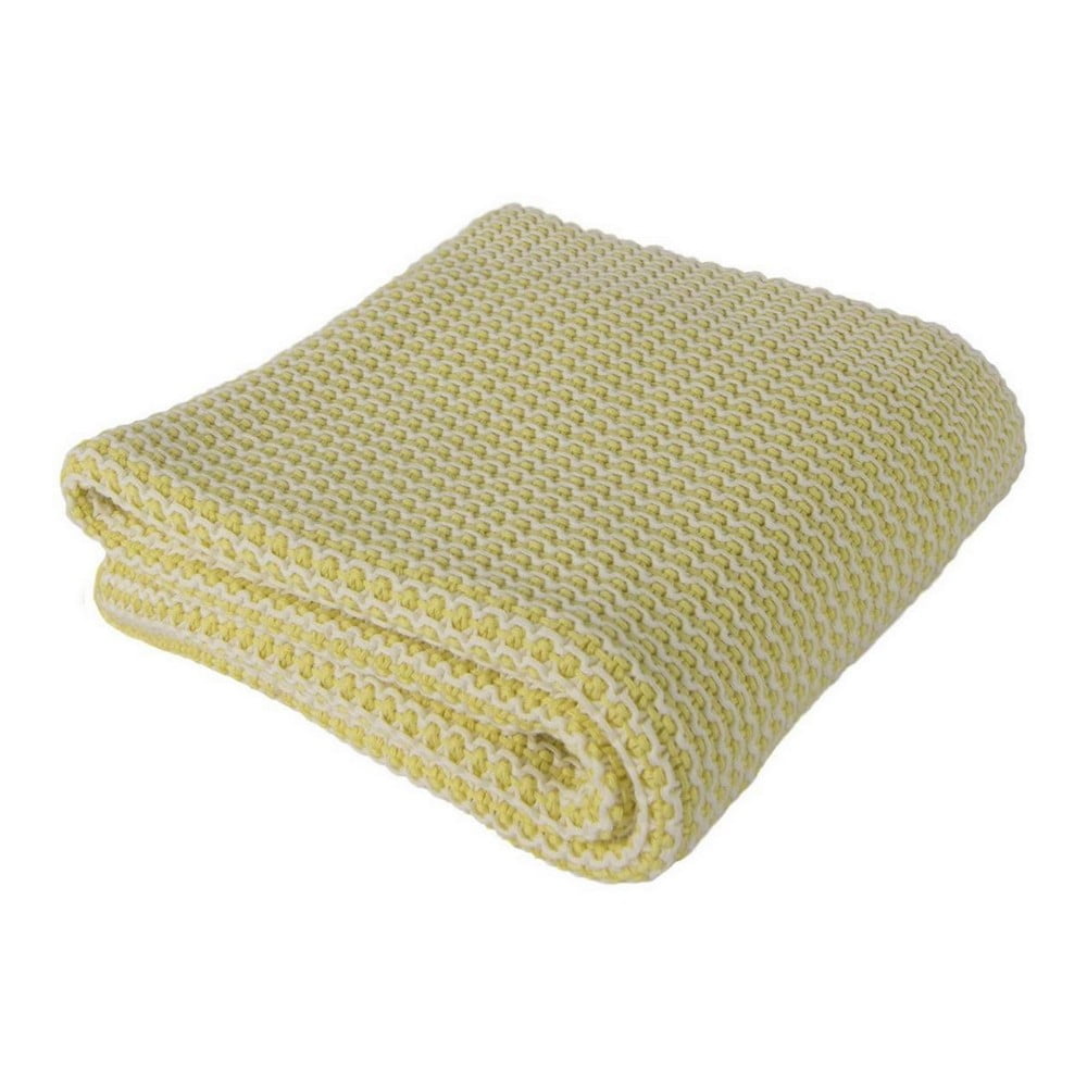 Pătură din bumbac pentru copii Homemania Decor Kids Fluffy, 90 x 90 cm, galben bonami.ro pret redus