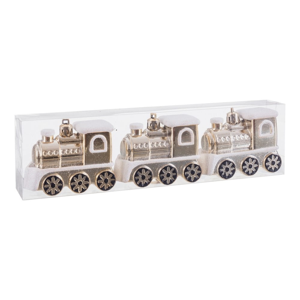 Ornamente de Crăciun 3 buc. 6 cm Train – Casa Selección