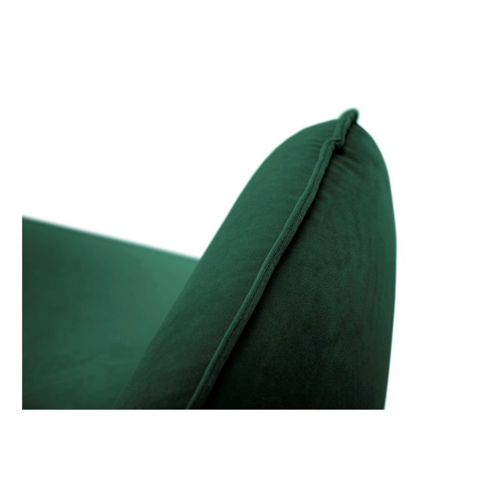 Canapea țesătură catifea Cosmopolitan Design Vienna, 200 cm, verde 200 imagine noua somnexpo.ro