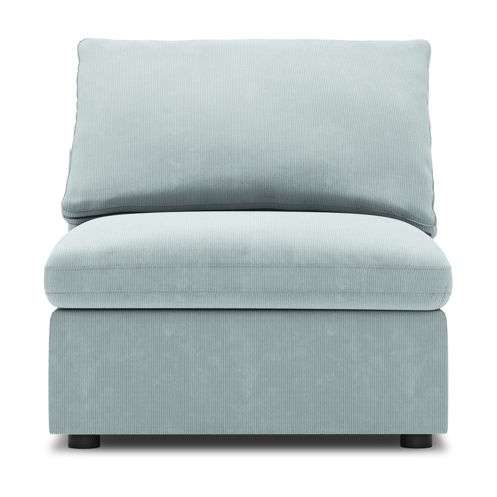 Modul cu tapițerie din catifea pentru canapea de mijloc Windsor & Co Sofas Galaxy, albastru deschis bonami.ro imagine model 2022