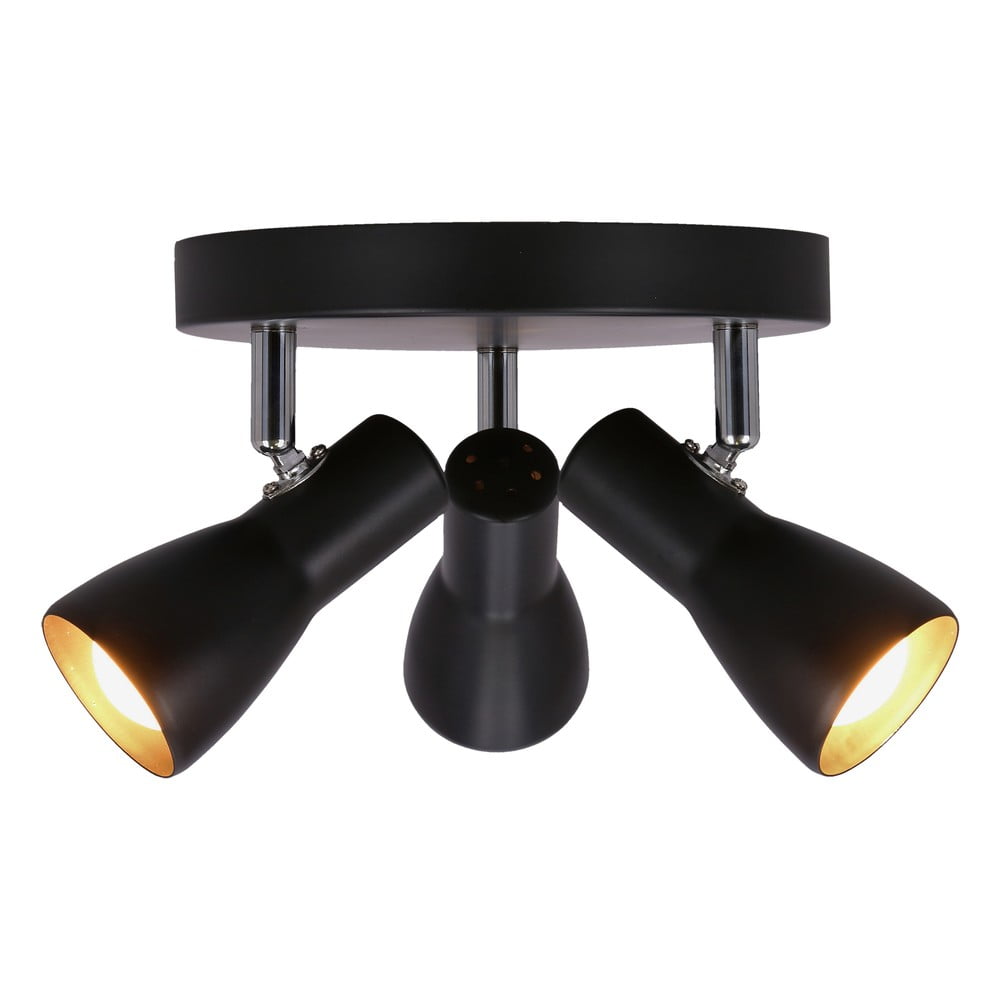 Plafonieră negru-mat cu abajur din metal 29x29 cm Picardo – Candellux Lighting