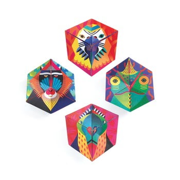 Set 4 hârtii origami djeco kaleidocycles