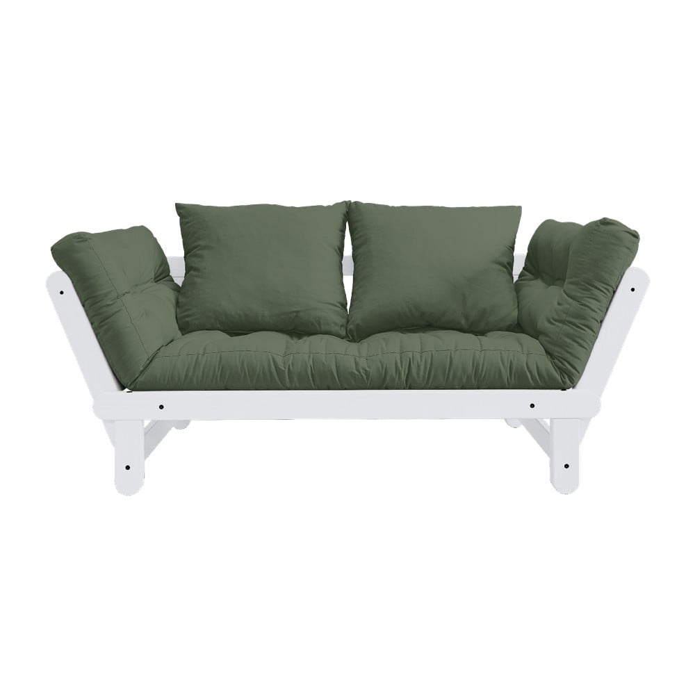 Canapea variabilă KARUP Design Beat White, verde