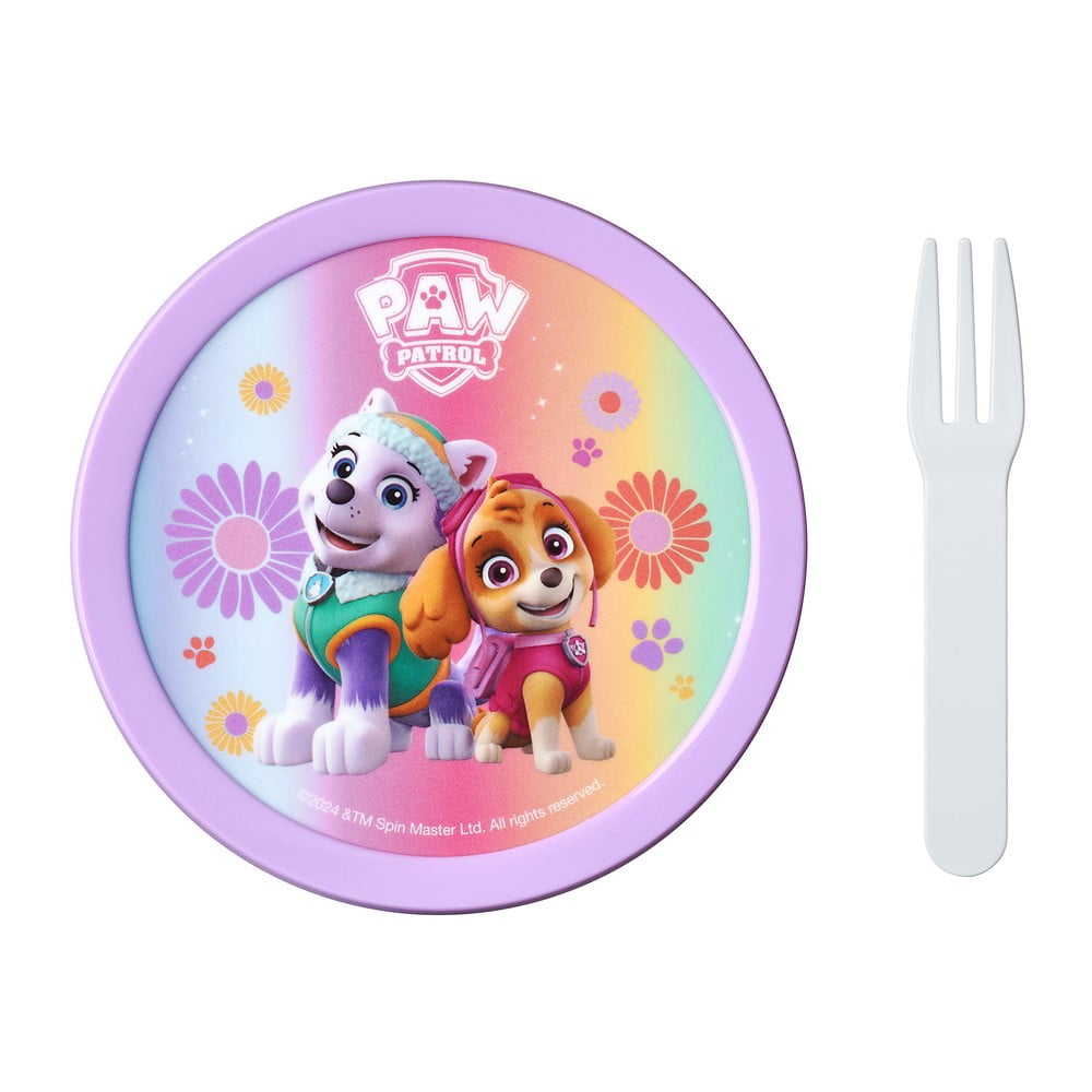 Cutie de gustări pentru copii cu furculiță Paw patrol girls – Mepal