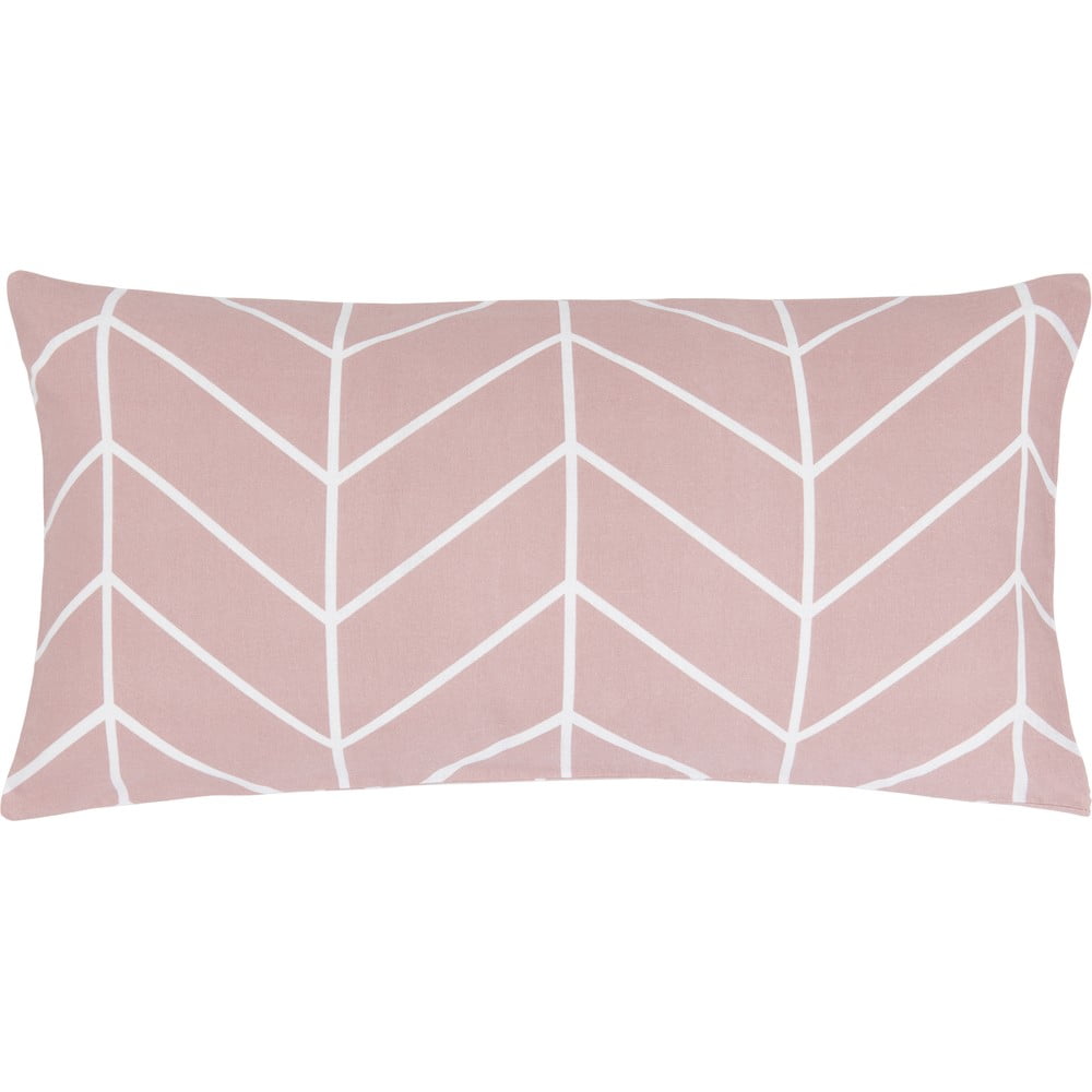 Set de 2 fețe de pernă decorative din flanelă westwing collection yule, 40 x 80 cm, roz