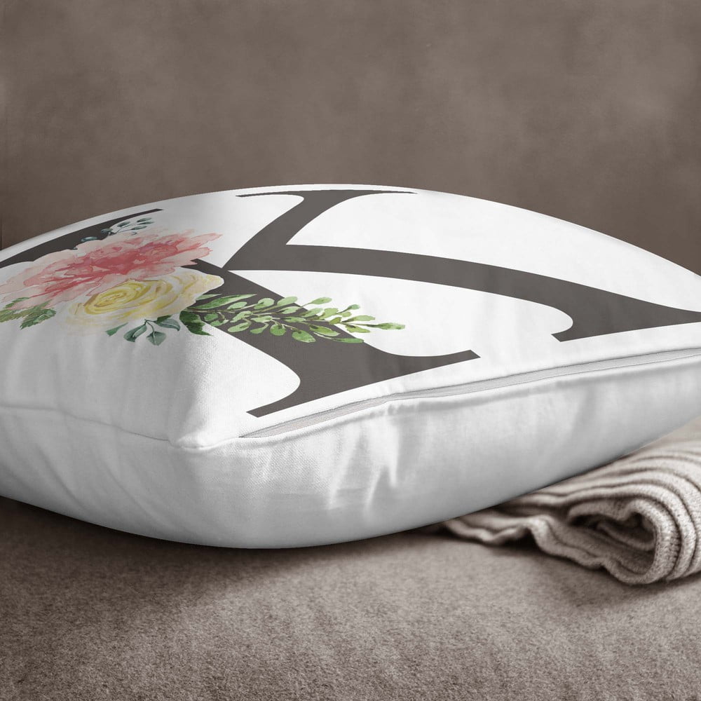 Față de pernă Minimalist Cushion Covers Floral Alphabet K, 45 x 45 cm bonami.ro imagine 2022