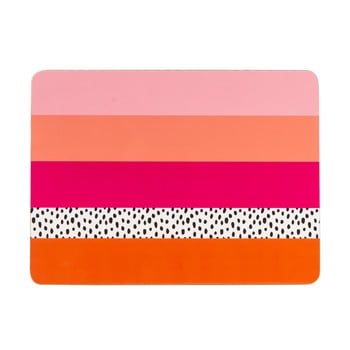 Suport pentru farfurie navigate stripe, roz - portocaliu