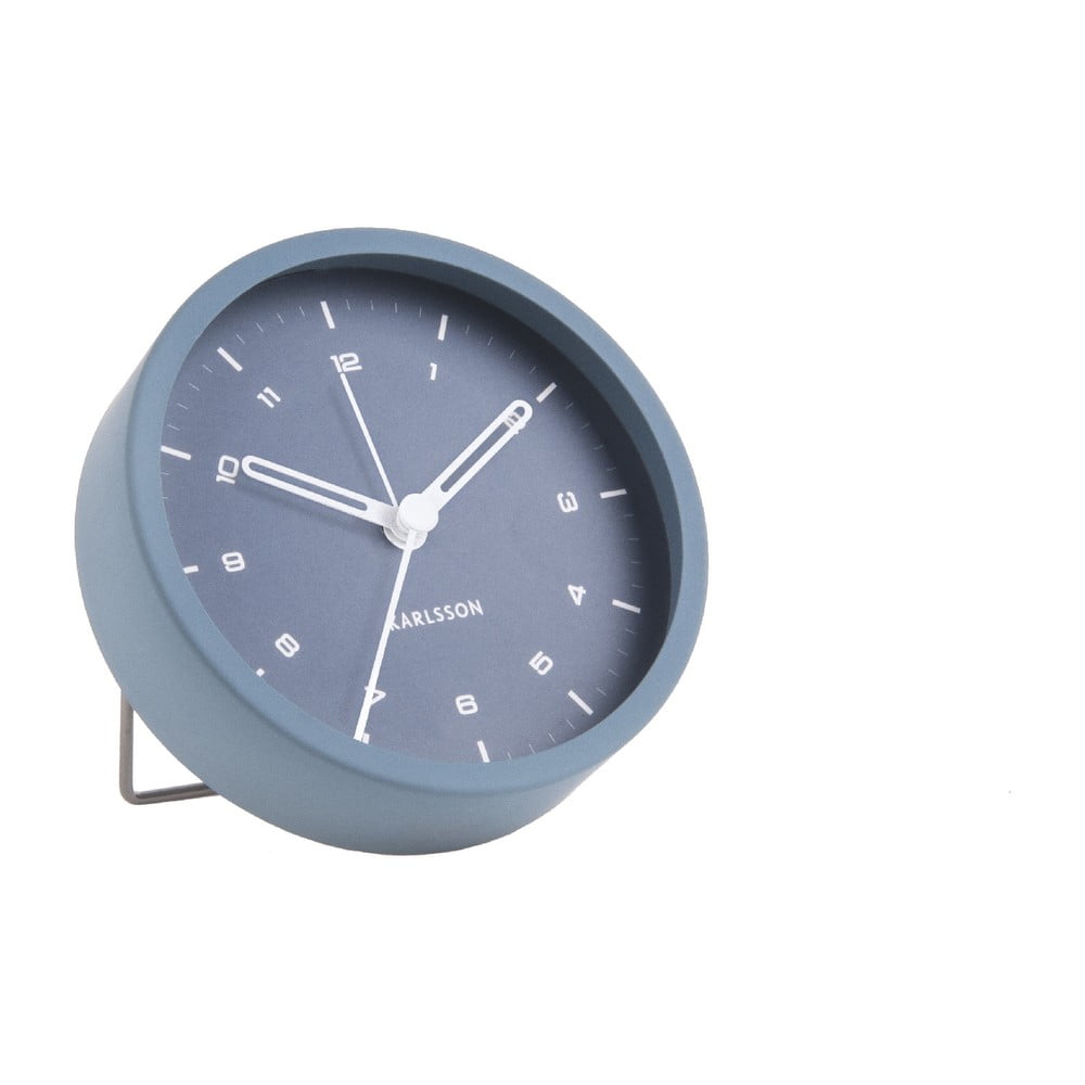 Ceas cu alarmă Karlsson Tinge, ø 9 cm, albastru bonami.ro