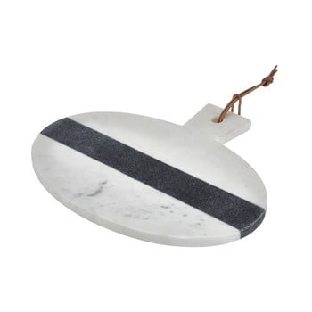 Tocător de servire din marmură premier housewares marble, alb - gri
