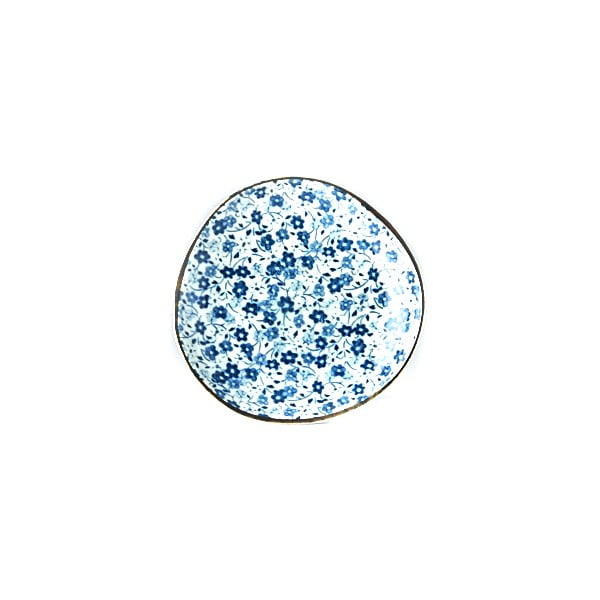 Farfurie din ceramică MIJ Daisy, ø 12 cm, alb - albastru
