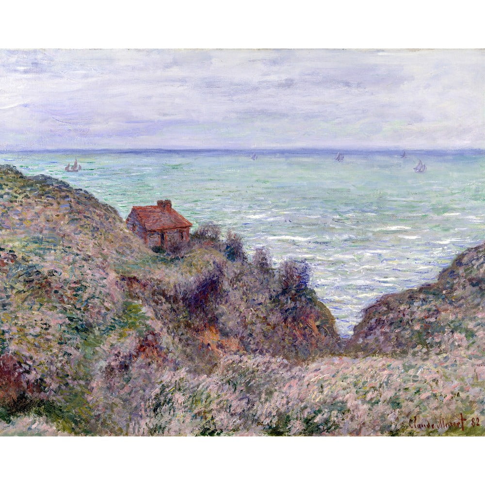 Reproducere tablou Claude Monet – Cabin of the Customs Watch, 50×40 cm 50x40 imagine 2022