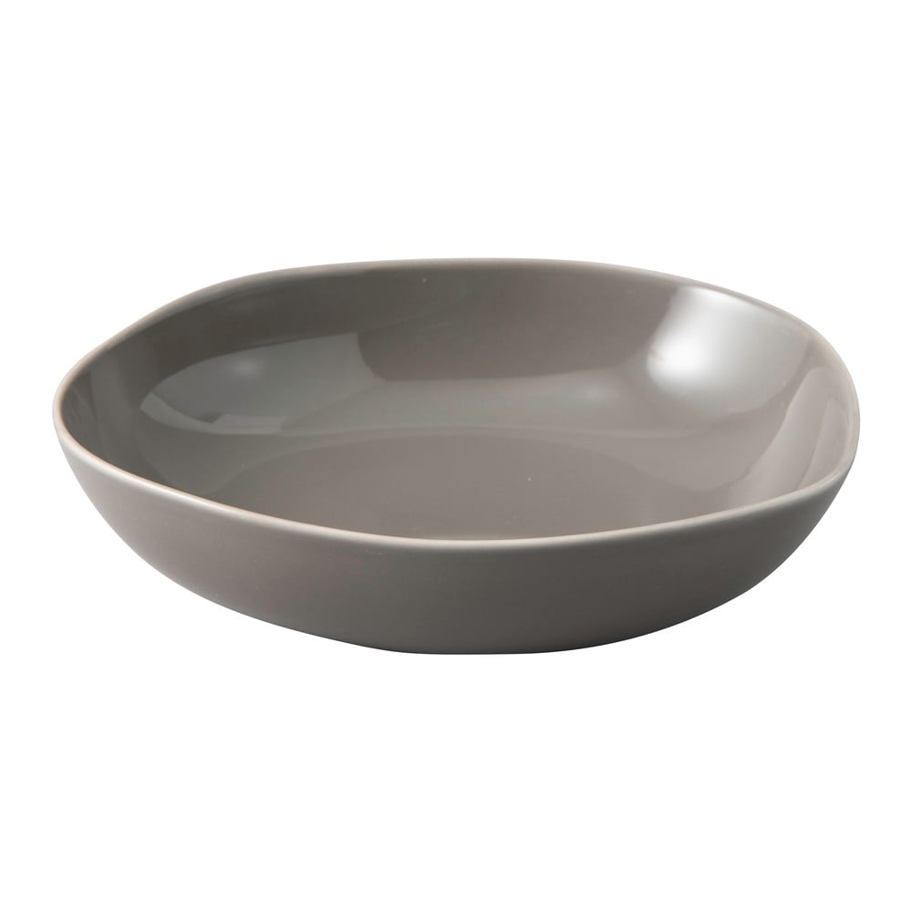 Farfurie adâncă din porțelan villeroy & boch like organic, 20 cm, gri