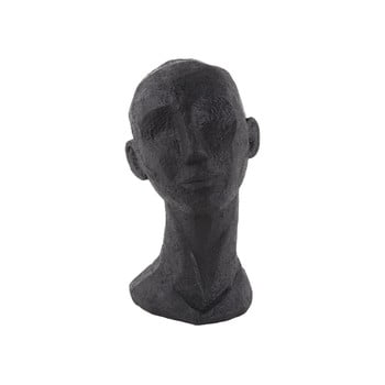 Statuetă decorativă pt living face art lana, 28 cm, negru
