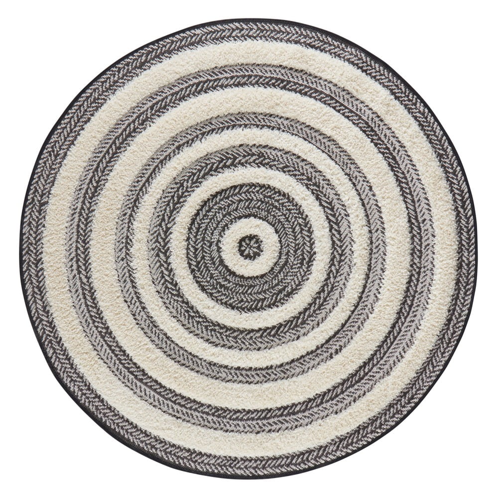 Poza Covor Mint Rugs Handira Circle, aŒ€ 160 cm, gri - alb