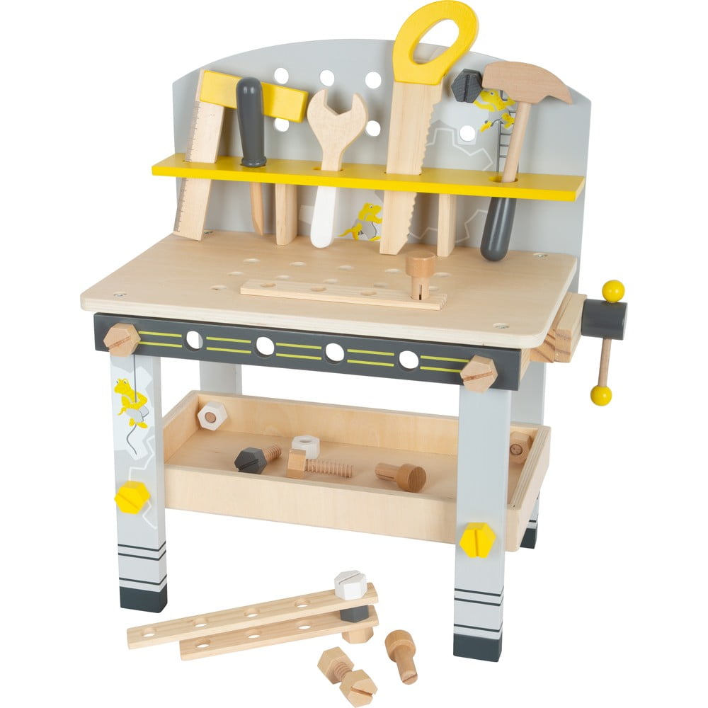Masă de lucru din lemn pentru copii cu unelte Legler Mini bonami.ro pret redus