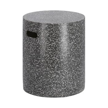 Masă auxiliară din beton la forma jenell, ⌀ 35 cm, negru