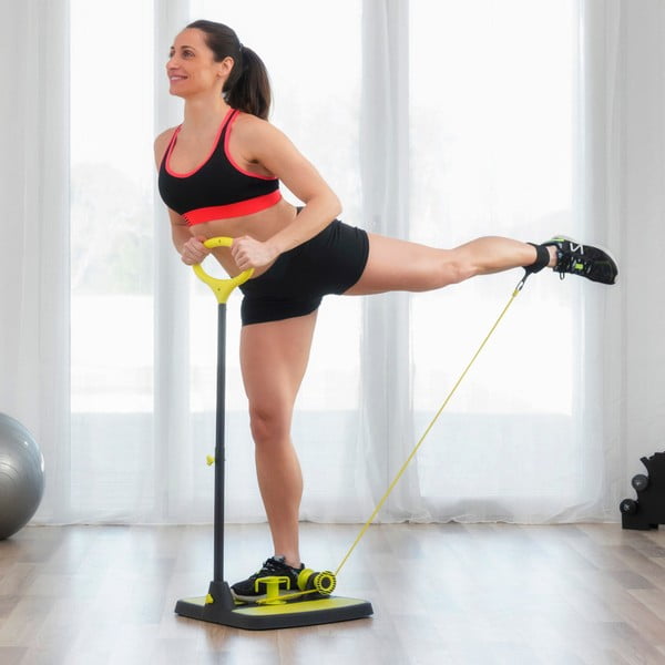 Platformă fitness cu ghid de exerciții pentru mușchii fesieri şi picioare InnovaGoods Fitness