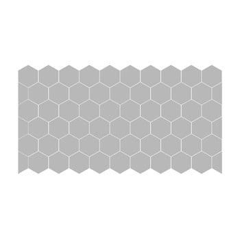 Set 50 de autocolante mate pentru sticlă ambiance hexagon