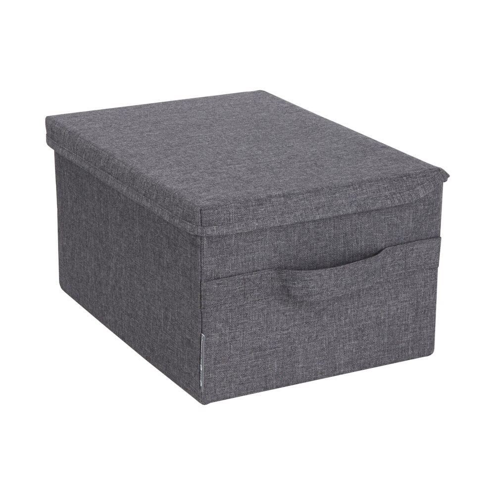 Cutie de depozitare gri din material textil cu capac 35x19x26 cm Soft Storage – Bigso Box of Sweden