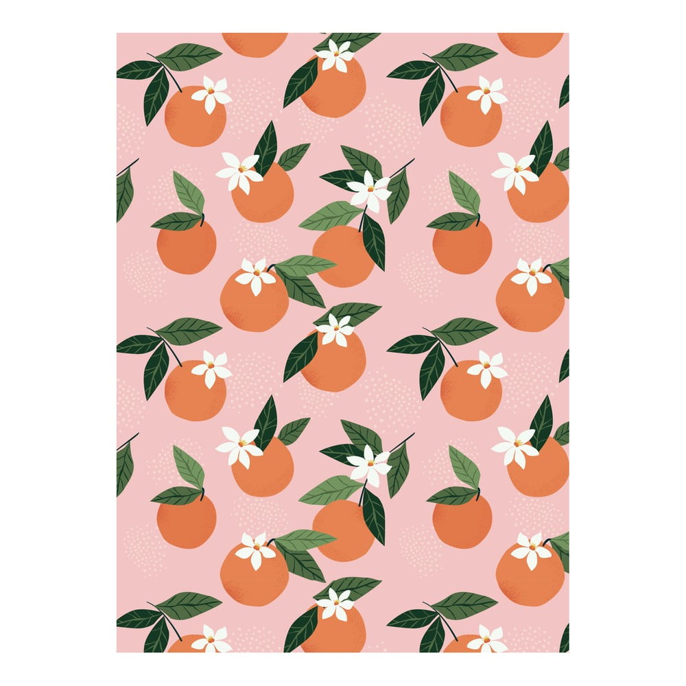Hârtie de împachetat eleanor stuart Floral No. 5 Orange bonami.ro imagine 2022