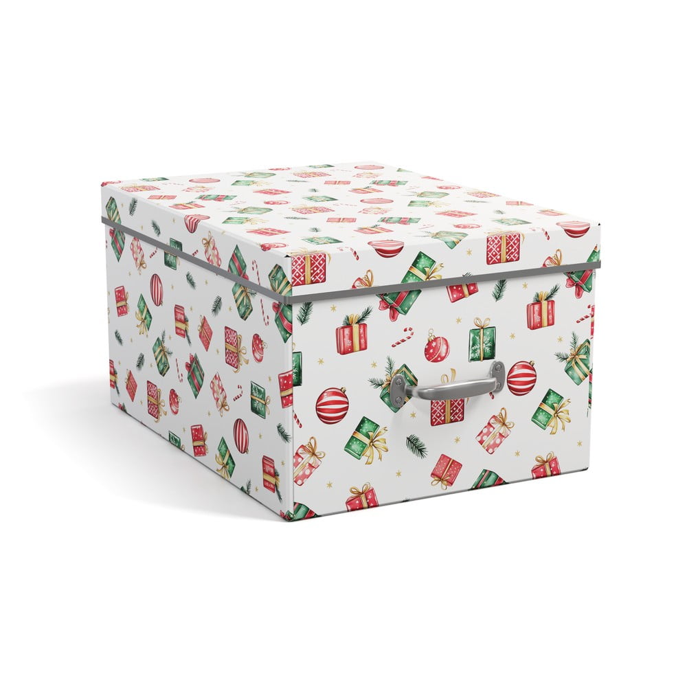 Cutie de depozitare din carton cu capac, decorativă 37x50x15 cm Engla Christmas Storage – Bigso