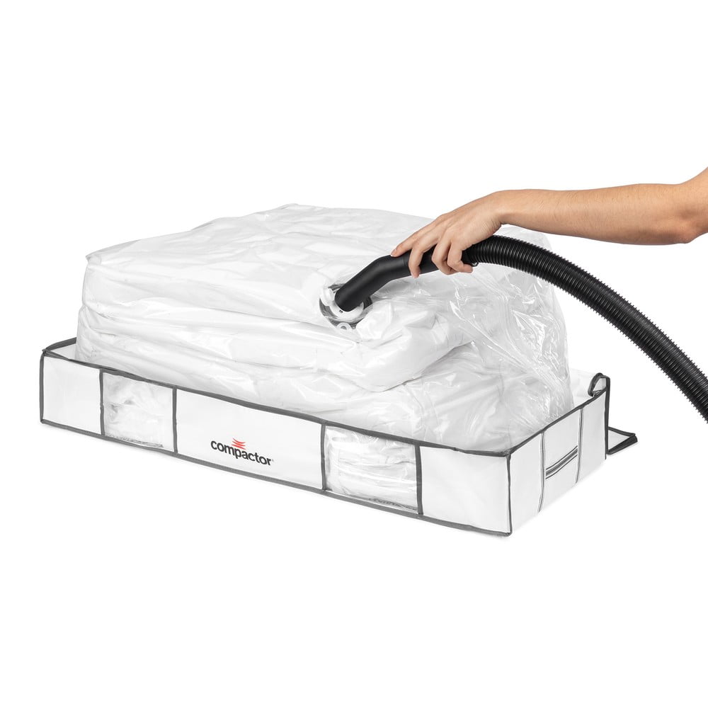 Cutie de depozitare sub pat din material textil/din plastic cu vacuum 105x45x15,5 cm Life – Compactor