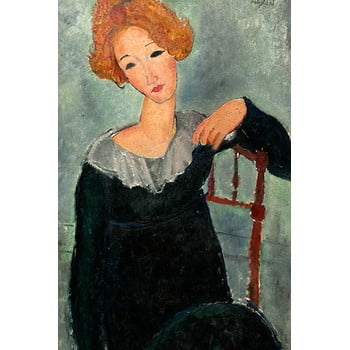 Reproducere tablou amedeo modigliani - woman with red hair, 60 x 40 cm