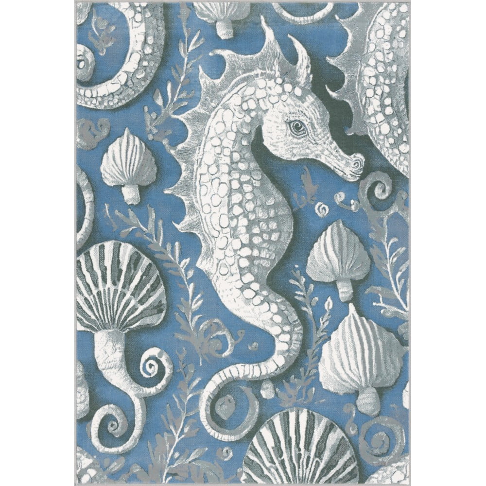 Covor pentru copii albastru 160x230 cm Seahorse – FD