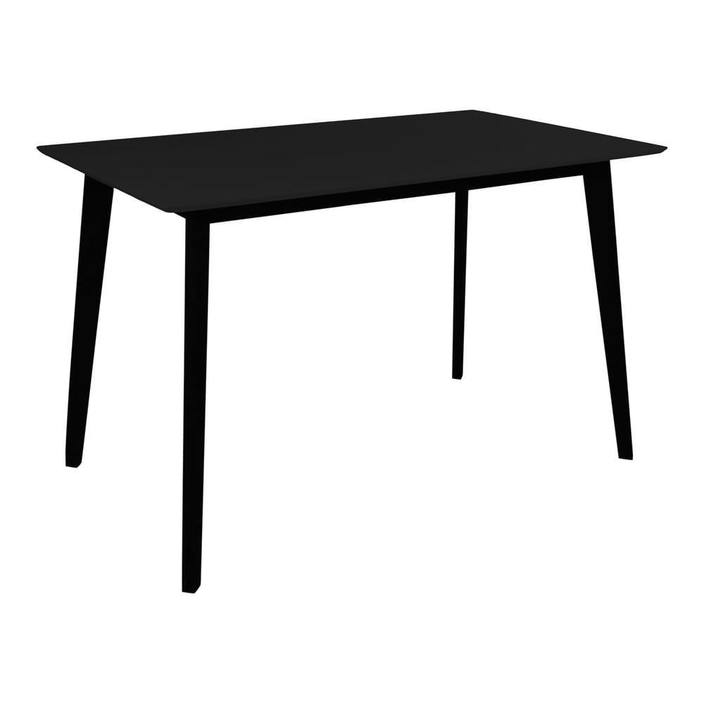 Masă de dining cu blat negru 70x120 cm Vojens – House Nordic