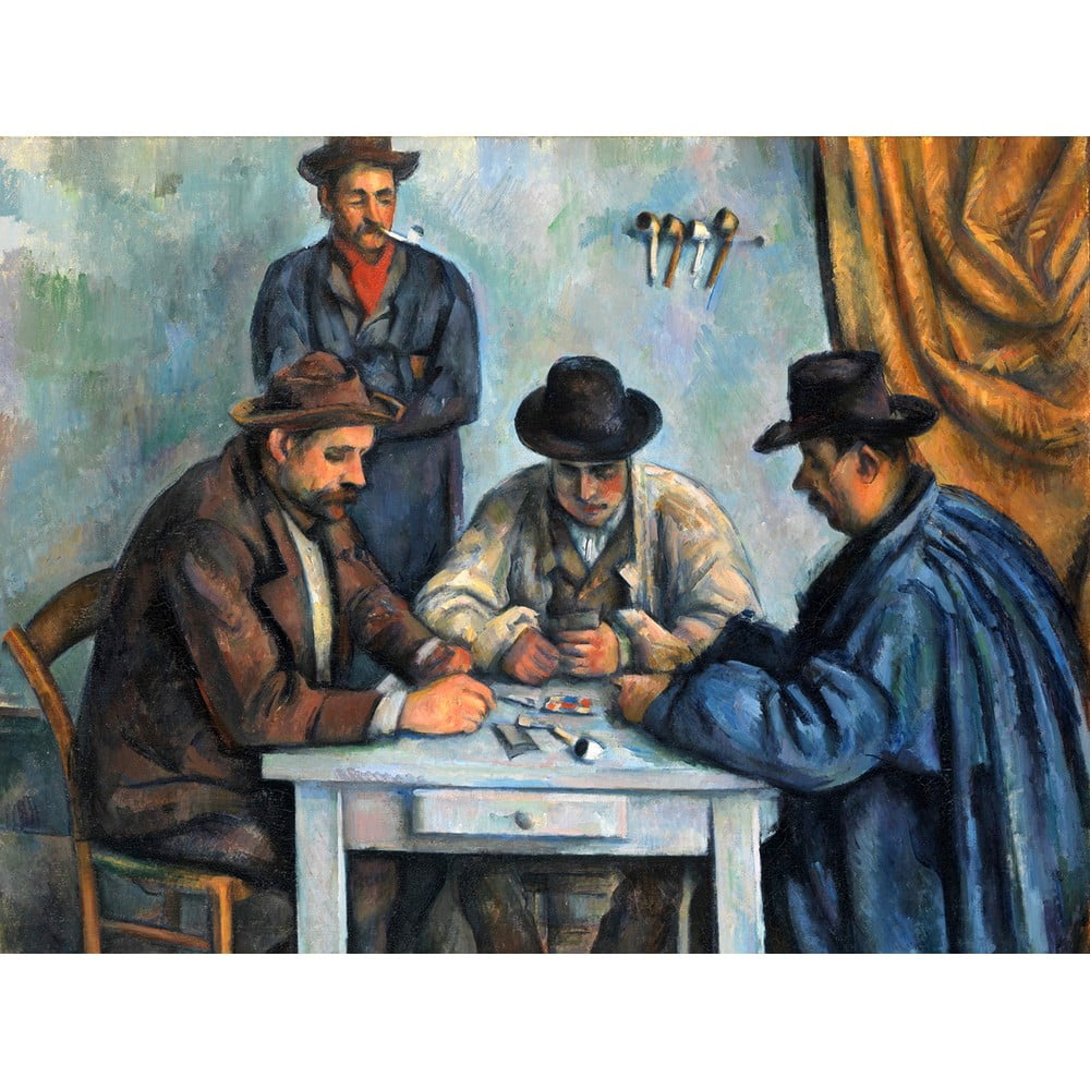 Reproducere tablou Paul Cézanne - The Card Players, 80 x 60 cm