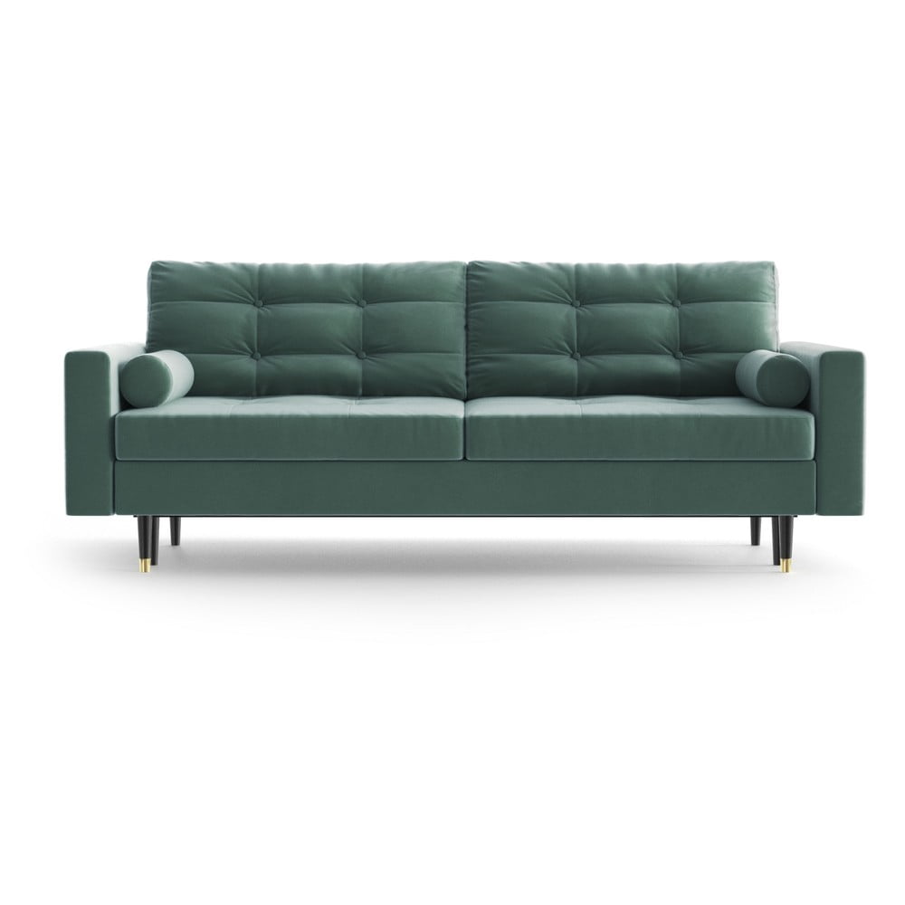 Canapea extensibilă din catifea Daniel Hechter Home Aldo, verde mentol chilipirul-zilei.ro imagine antiquemob.ro